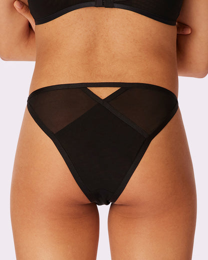 Strappy Cheeky with Cutout | Silky Mesh (Eightball)