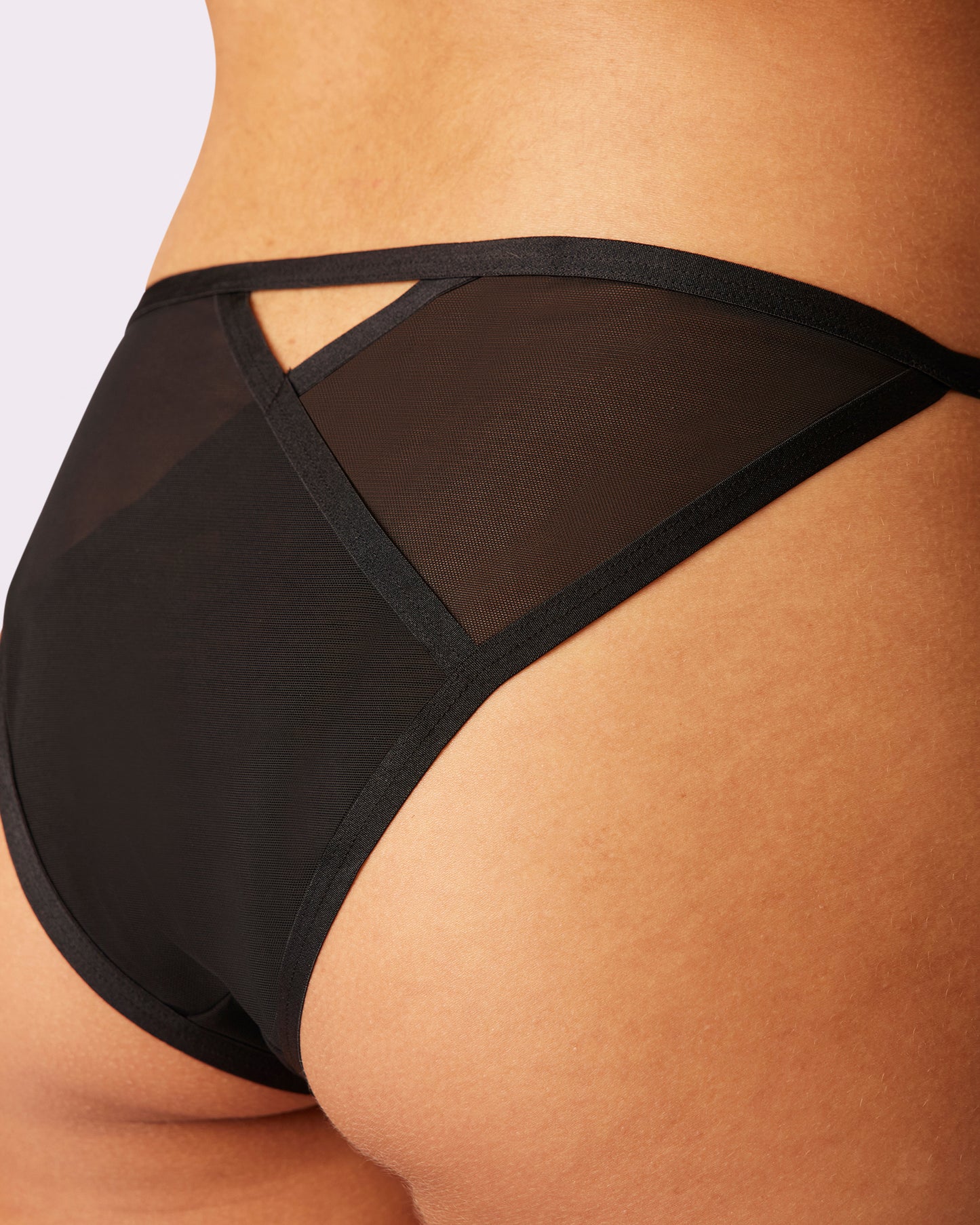 Strappy Cheeky with Cutout | Silky Mesh (Eightball)