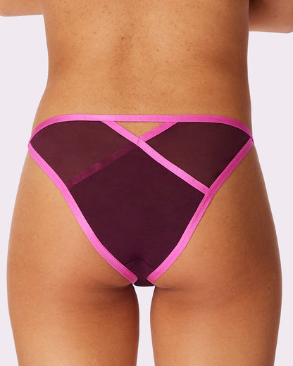 Strappy Cheeky with Cutout | Silky Mesh (Venus)