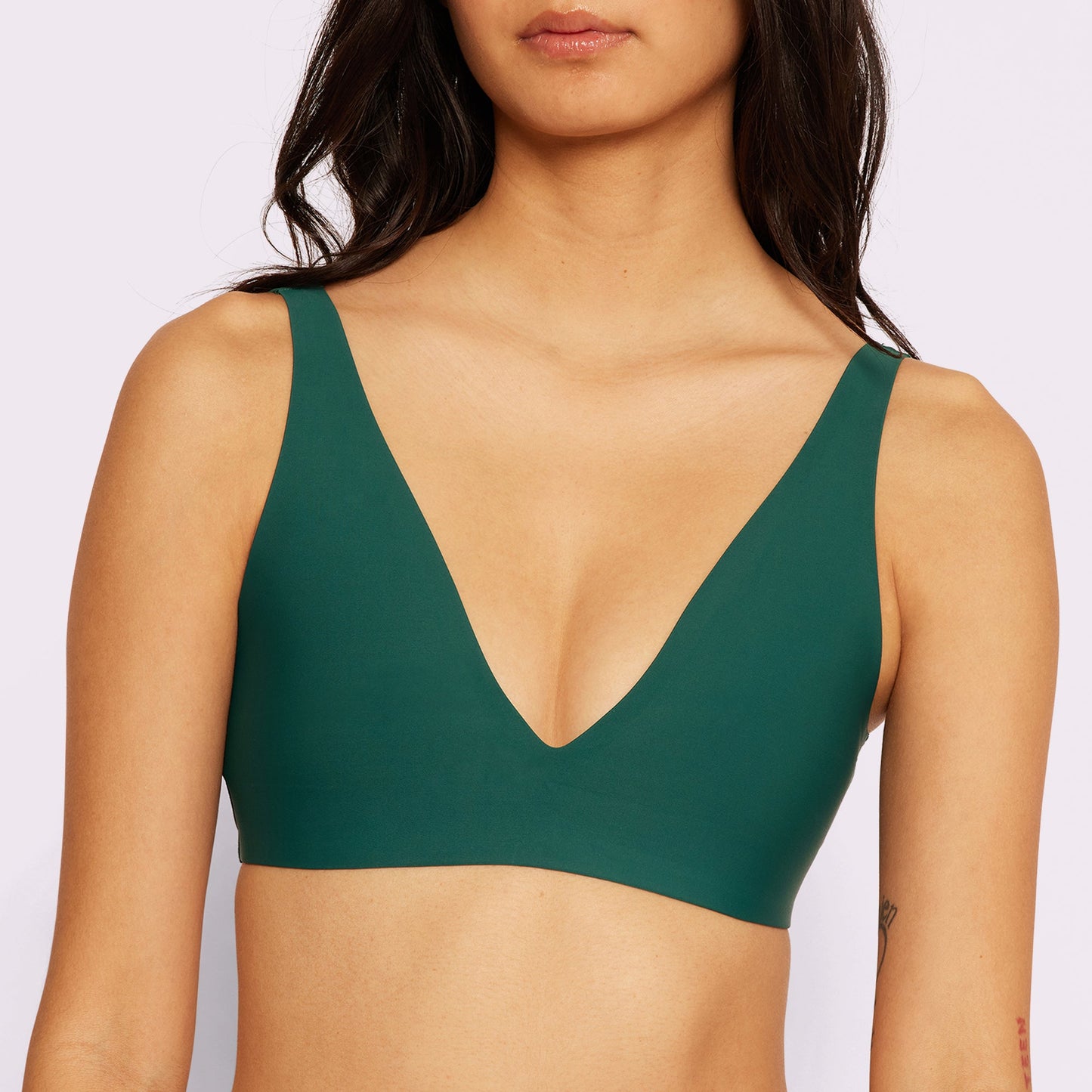 Support Lift Plunge Bralette | Seamless Universal | Archive (Pine)