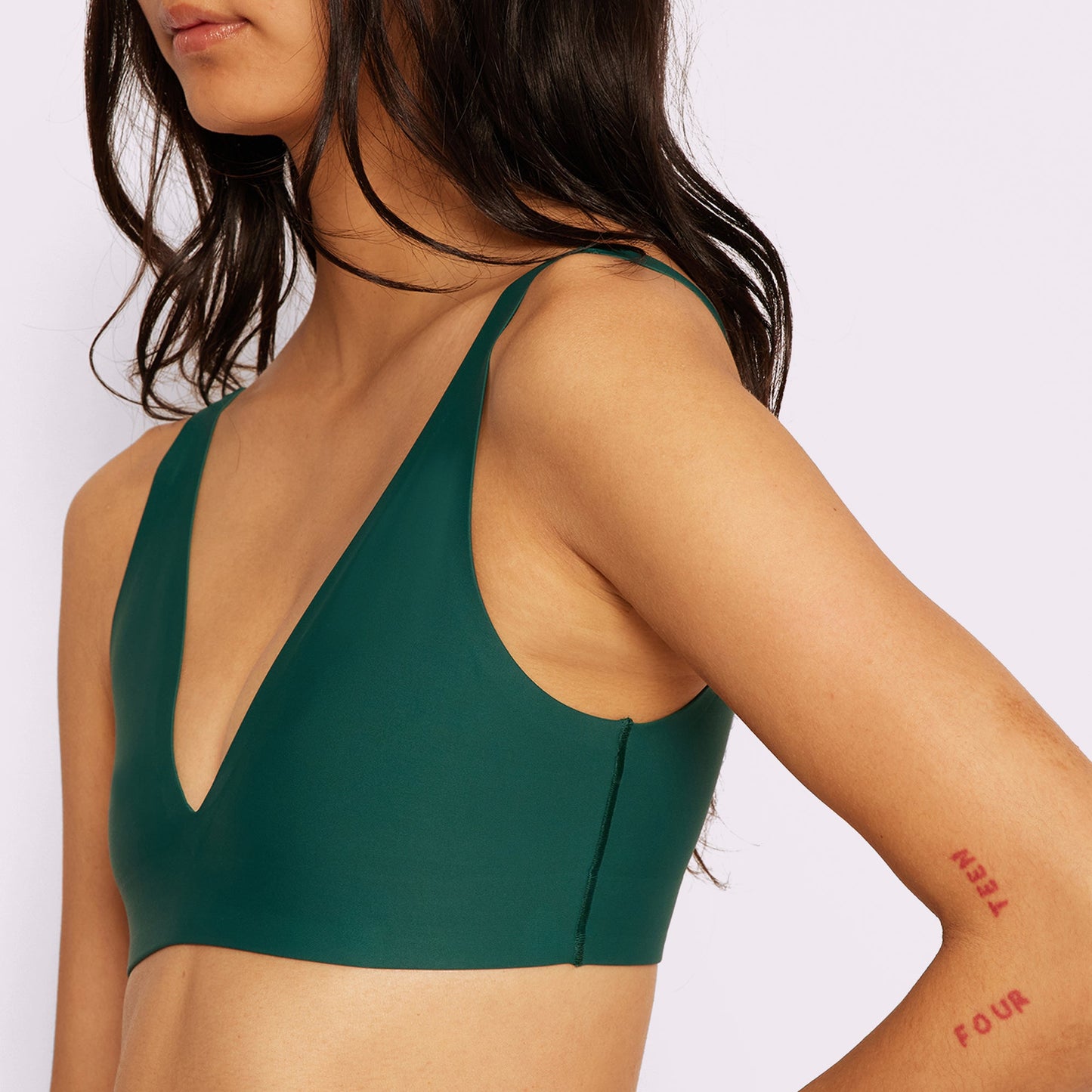 Support Lift Plunge Bralette | Seamless Universal | Archive (Pine)