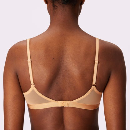 Plunge Bralette | Silky Mesh | Archive (Clay)