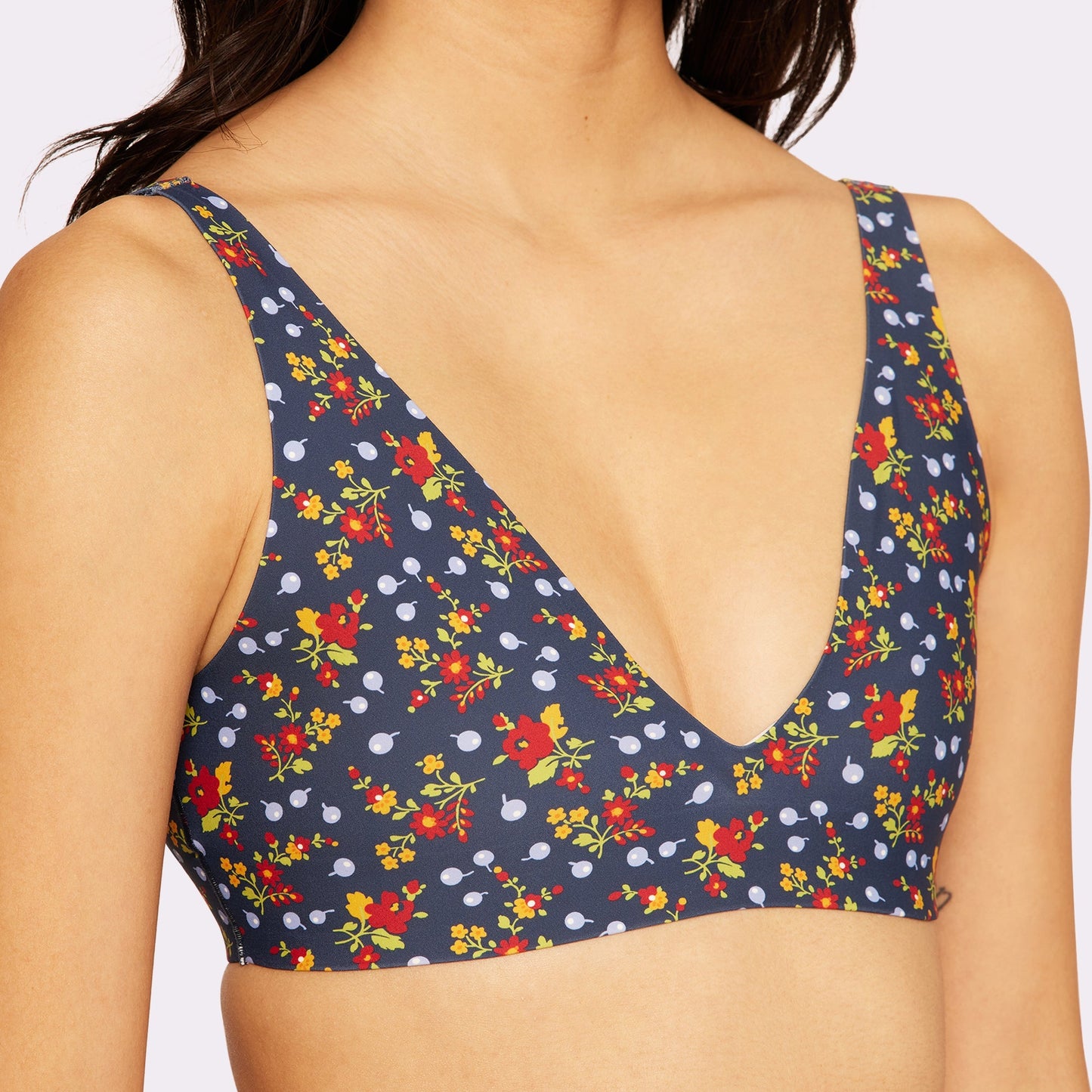 Support Lift Plunge Bralette | Seamless Universal | Archive (Mini Blooms)