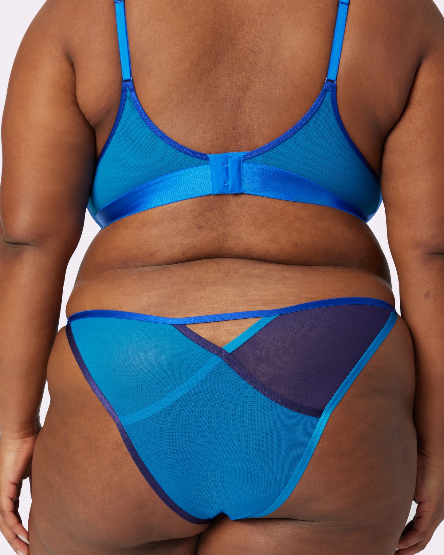 Strappy Cheeky with Cutout | Silky Mesh | Archive ( Blue Moon)