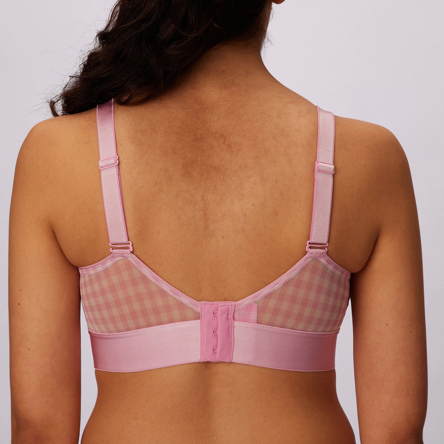 Luxe Mesh Scoop Bralette | Silky Mesh | Archive (Bubble Gum Gingham)