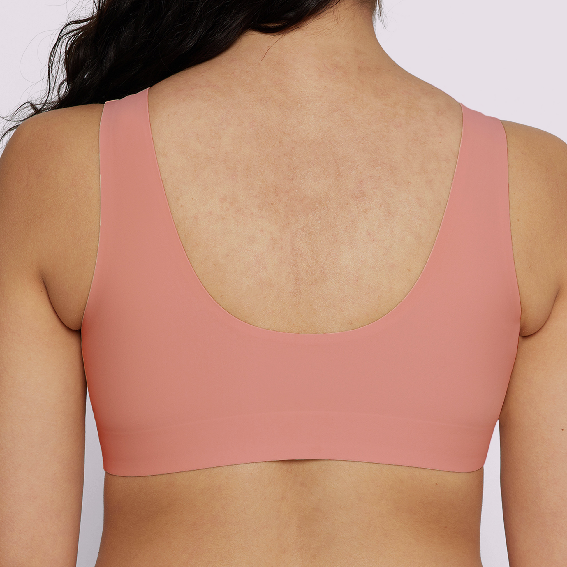 We Are We Wear nylon blend seamless scoop crop cami bralette with