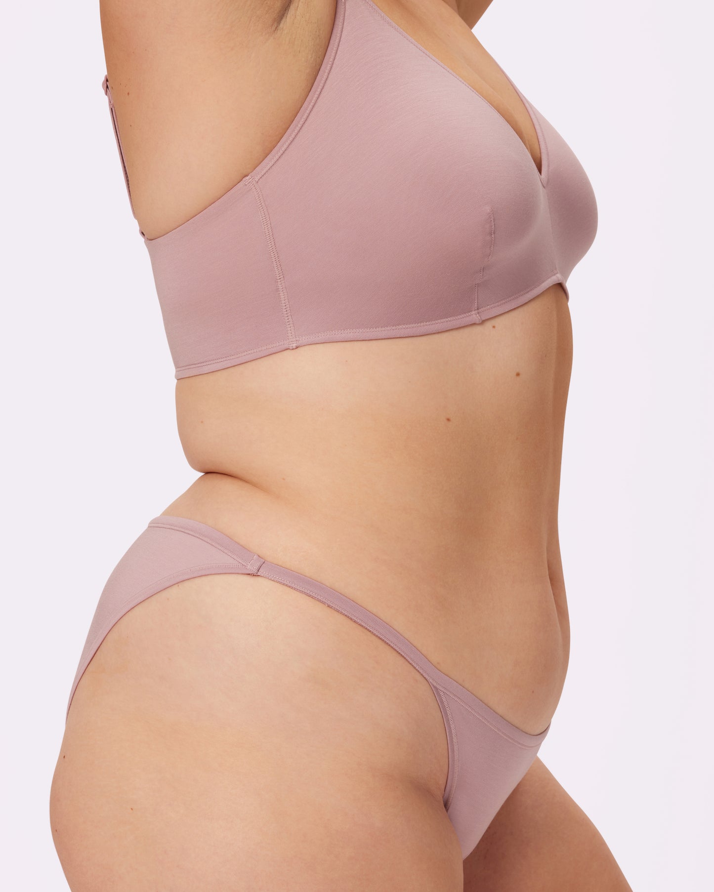 Vintage String Cheeky | New:Cotton (Dusty Rose)