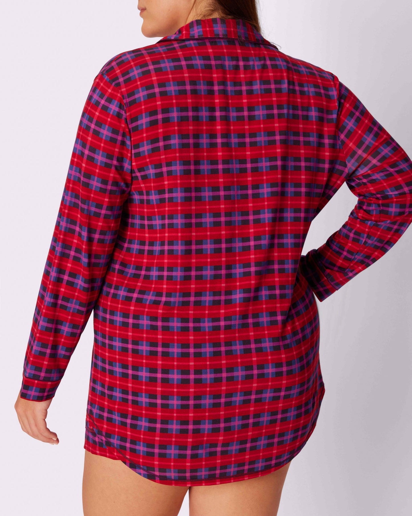 Cloud Longsleeve Button Up | SuperSoft | Archive (Crushed Berry Plaid)