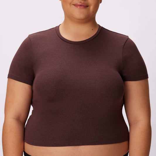 Lush Sculpt Crop Tee | Lush Rib | Archive (Pony)