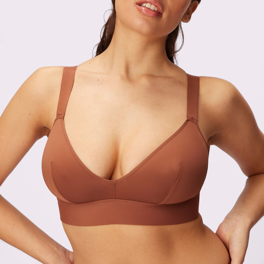 Limited Edition Swirl Plunge Bralette, Ultra-Soft Re:Play