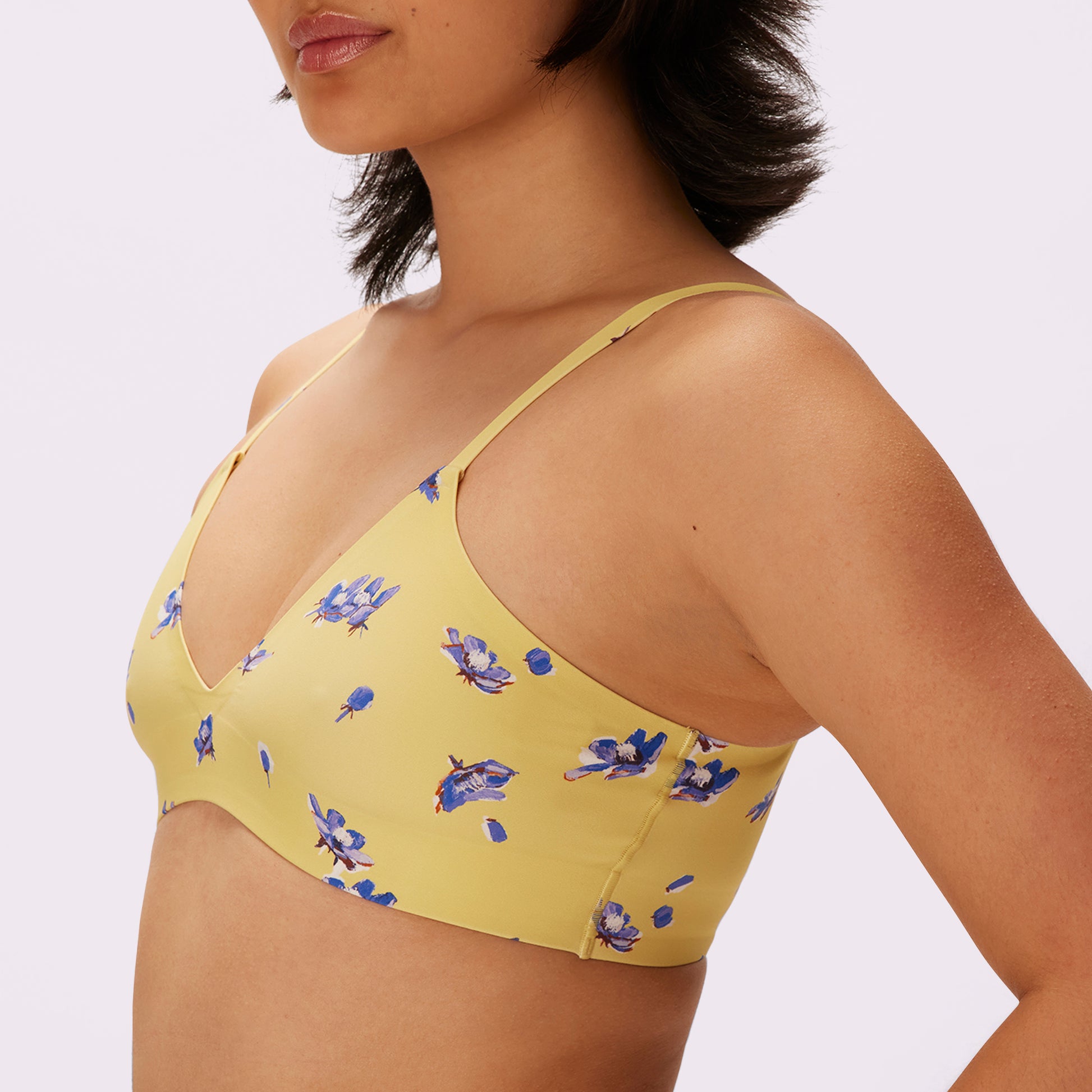 Smoothing Floral Print Full Cup Bra A-E