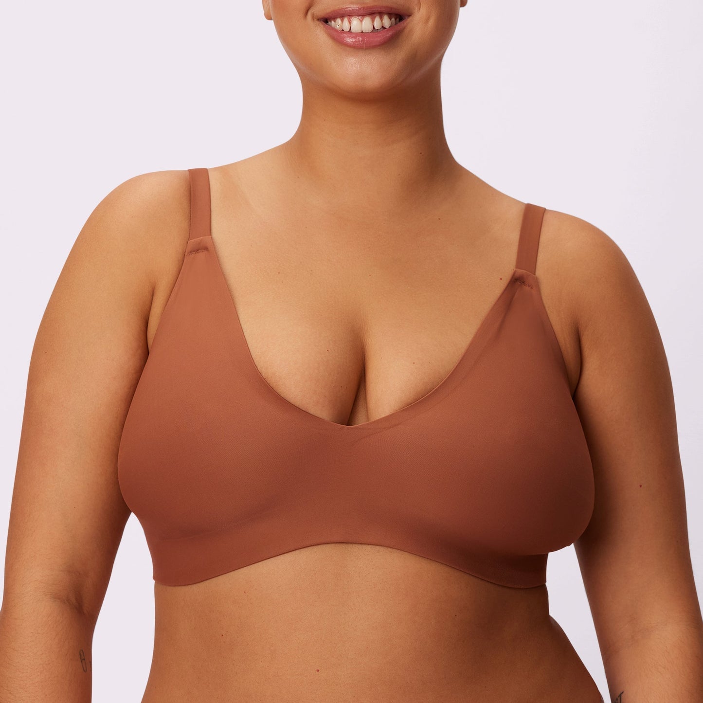 Smooth Lift Triangle Bralette | Seamless Universal (Maple)