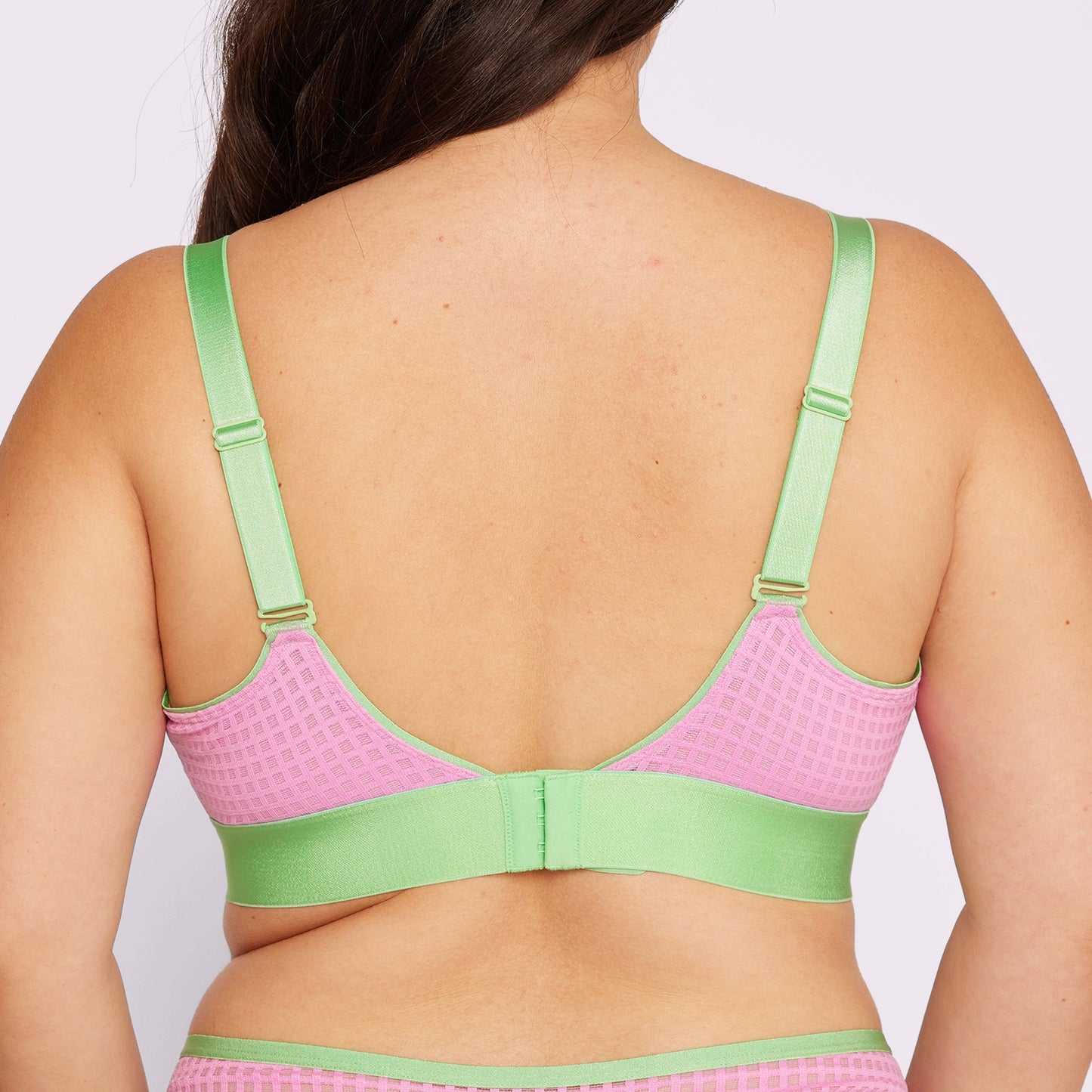 Triangle Bralette | Silky Lace | Archive (Pink Sorbet Gingham)