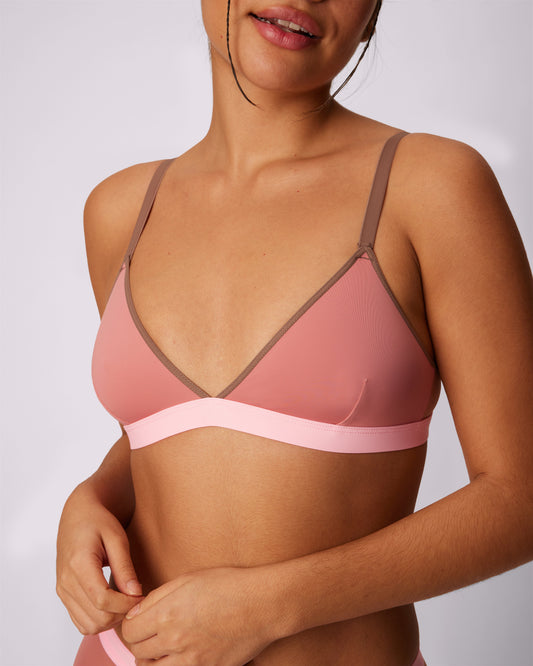Limited Edition Swirl Plunge Bralette, Ultra-Soft Re:Play