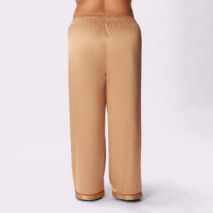 Dream Wide Leg Pants | Luxe Satin | Archive (Toasted Almond)